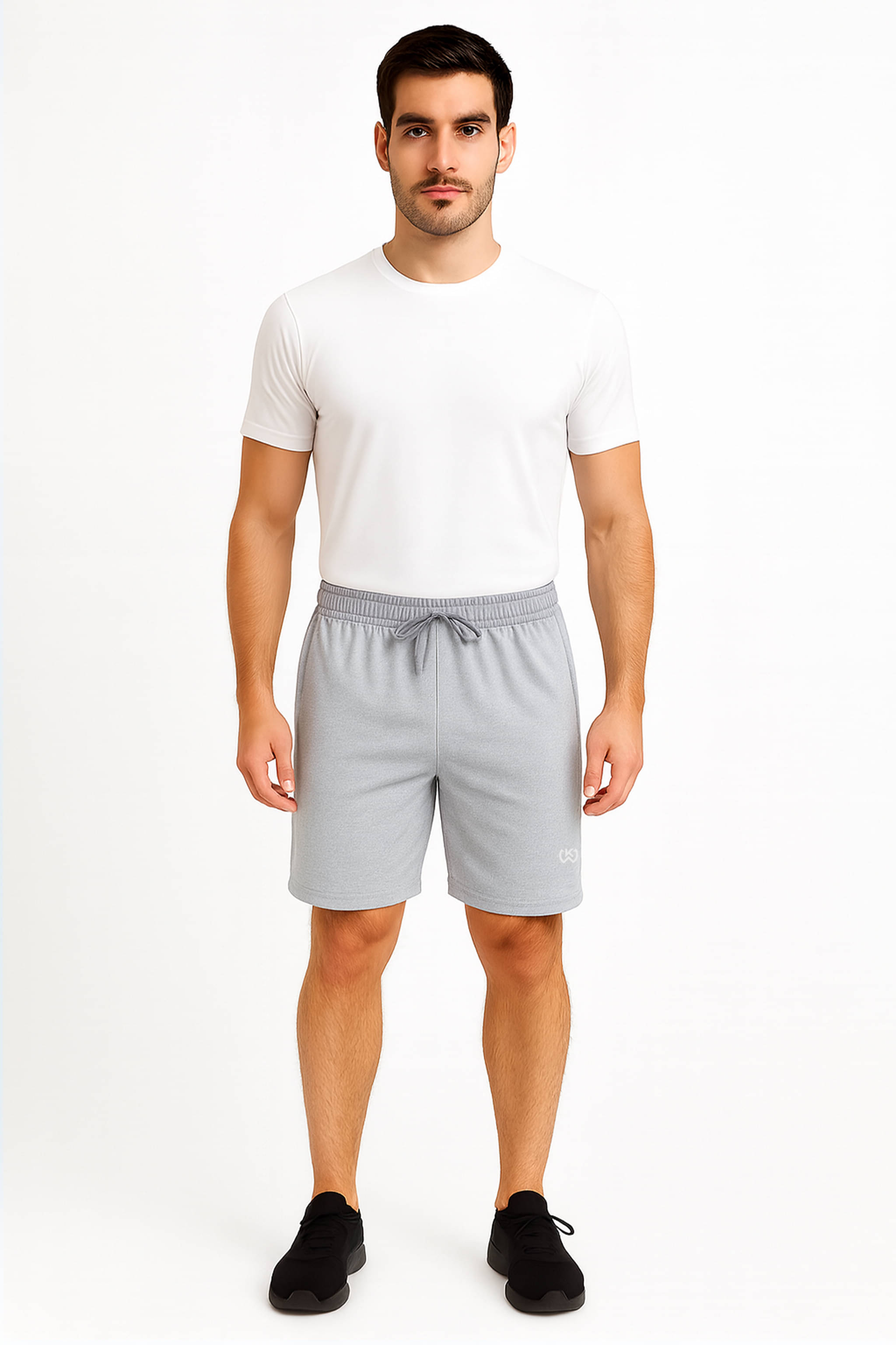KWINGS Light Grey Cotton Lycra Men's Running Shorts ( Pack of 1 ) KWINGS Light Grey Cotton Lycra Men's Running Shorts ( Pack of 1 )