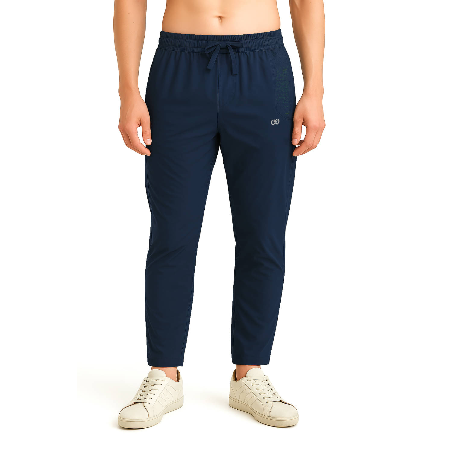     			KWINGS Navy Lycra Men's Trackpants ( Pack of 1 )