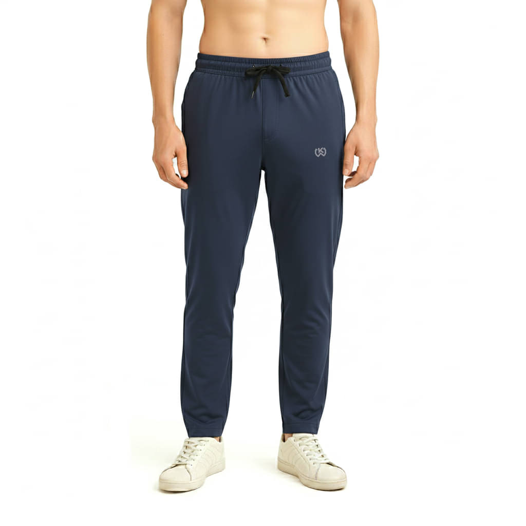     			KWINGS Navy Lycra Men's Trackpants ( Pack of 1 )