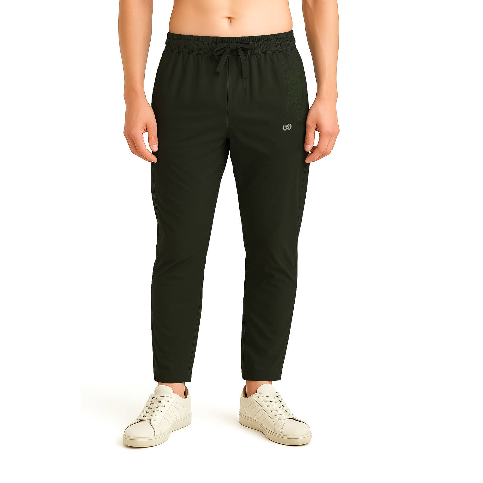 KWINGS Olive Green Lycra Men's Trackpants ( Pack of 1 ) KWINGS Olive Green Lycra Men's Trackpants ( Pack of 1 )