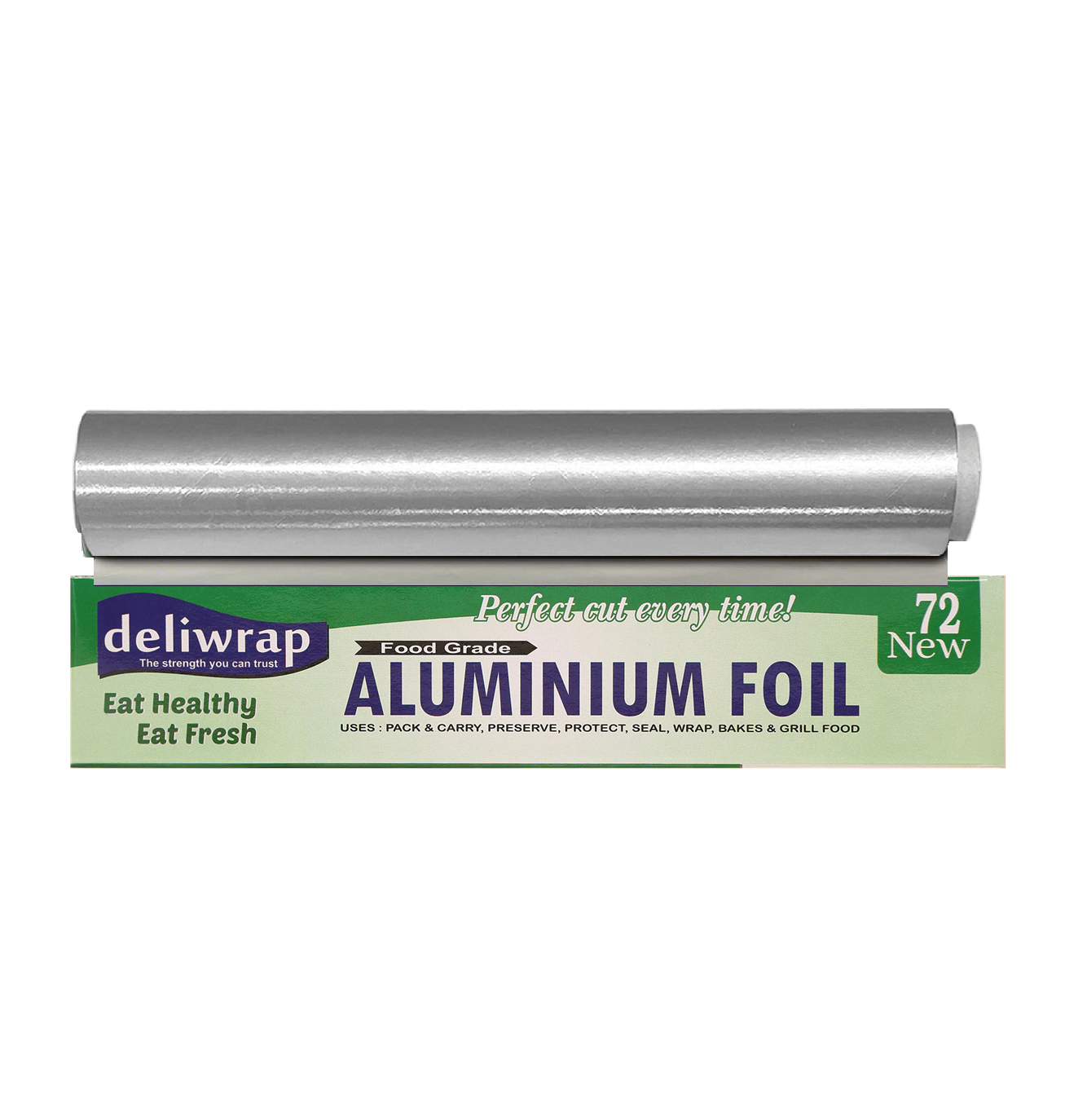 Kcofoil Deliwrap Food Grade 72 Aluminium Foil | 11 Micron | Packing, Wrapping & Cooking (1 Ply, 1 Sheets) Kcofoil Deliwrap Food Grade 72 Aluminium Foil | 11 Micron | Packing, Wrapping & Cooking (1 Ply, 1 Sheets)