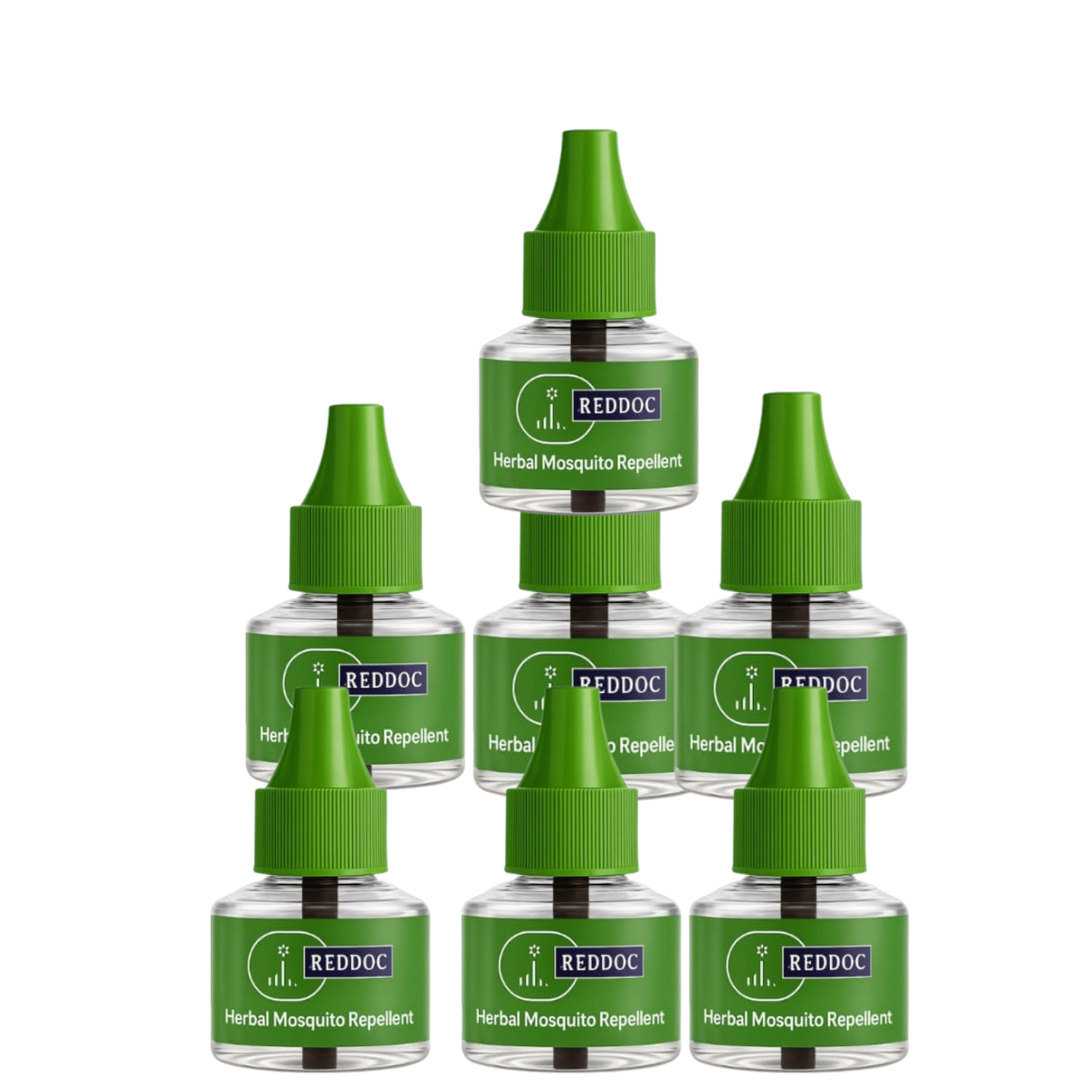     			REDDOC Herbal Mosquito Repellent Refill –Natural Protection Against Dengue & Mosquitoes | Mosquito Repellent & Killer GREEN (PACK OF 7)