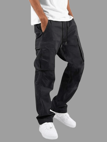     			REKHOLA Regular Men's Cargos - Black ( Pack of 1 )