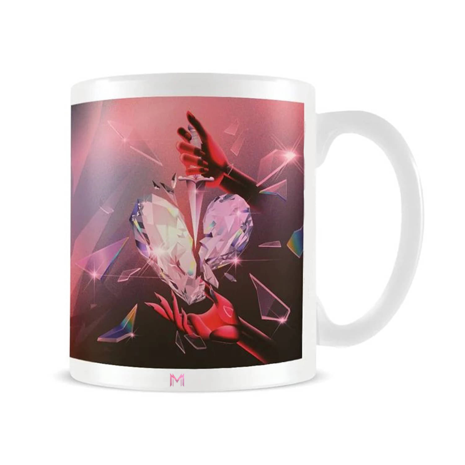    			Ridaa Broken Heart mug Ceramic Coffee Mug 350 mL ( Pack of 1 )