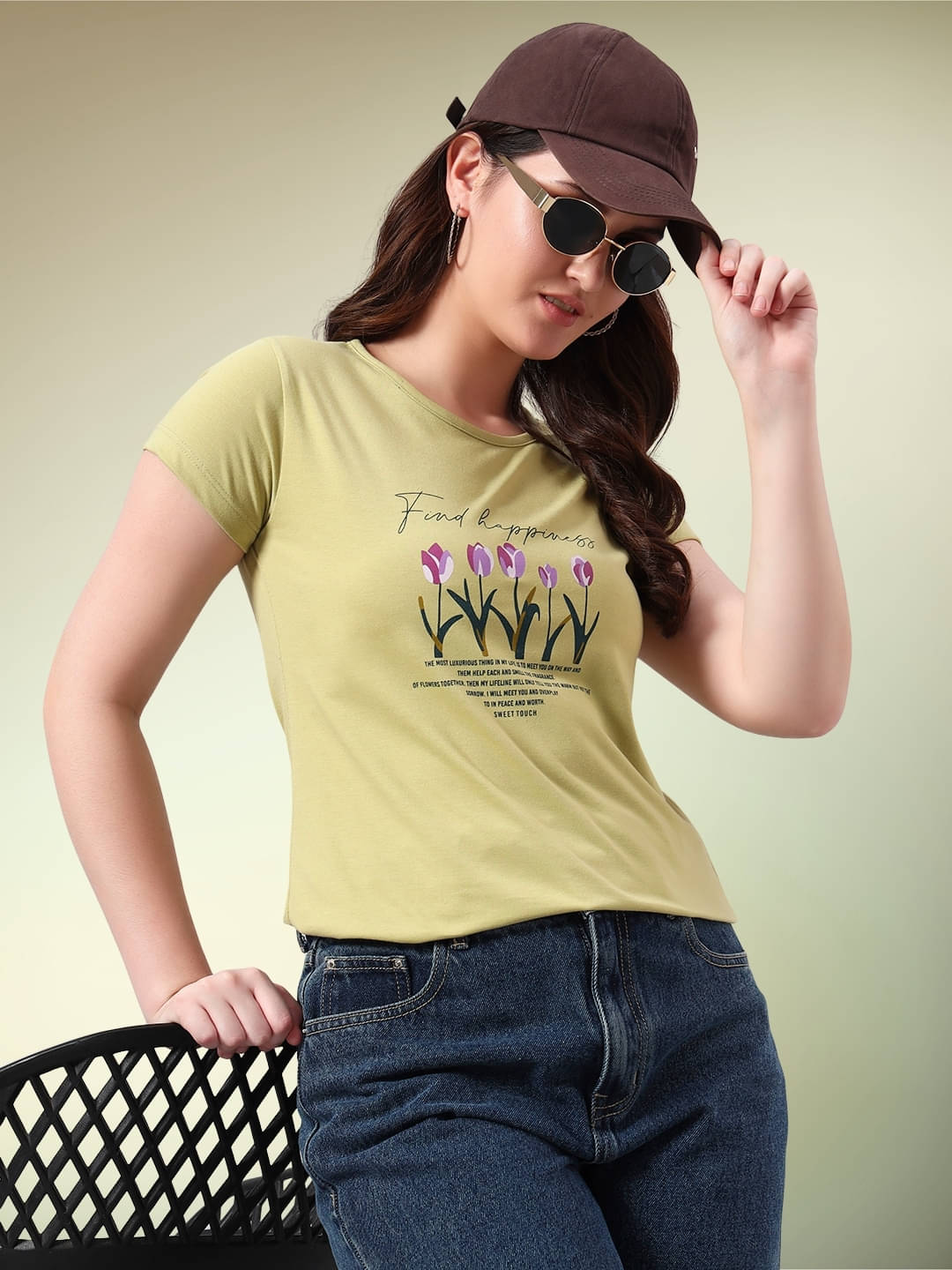 SWEETTOUCHMJO Women's Cotton Blend Regular Top ( Mustard ) SWEETTOUCHMJO Women's Cotton Blend Regular Top ( Mustard )