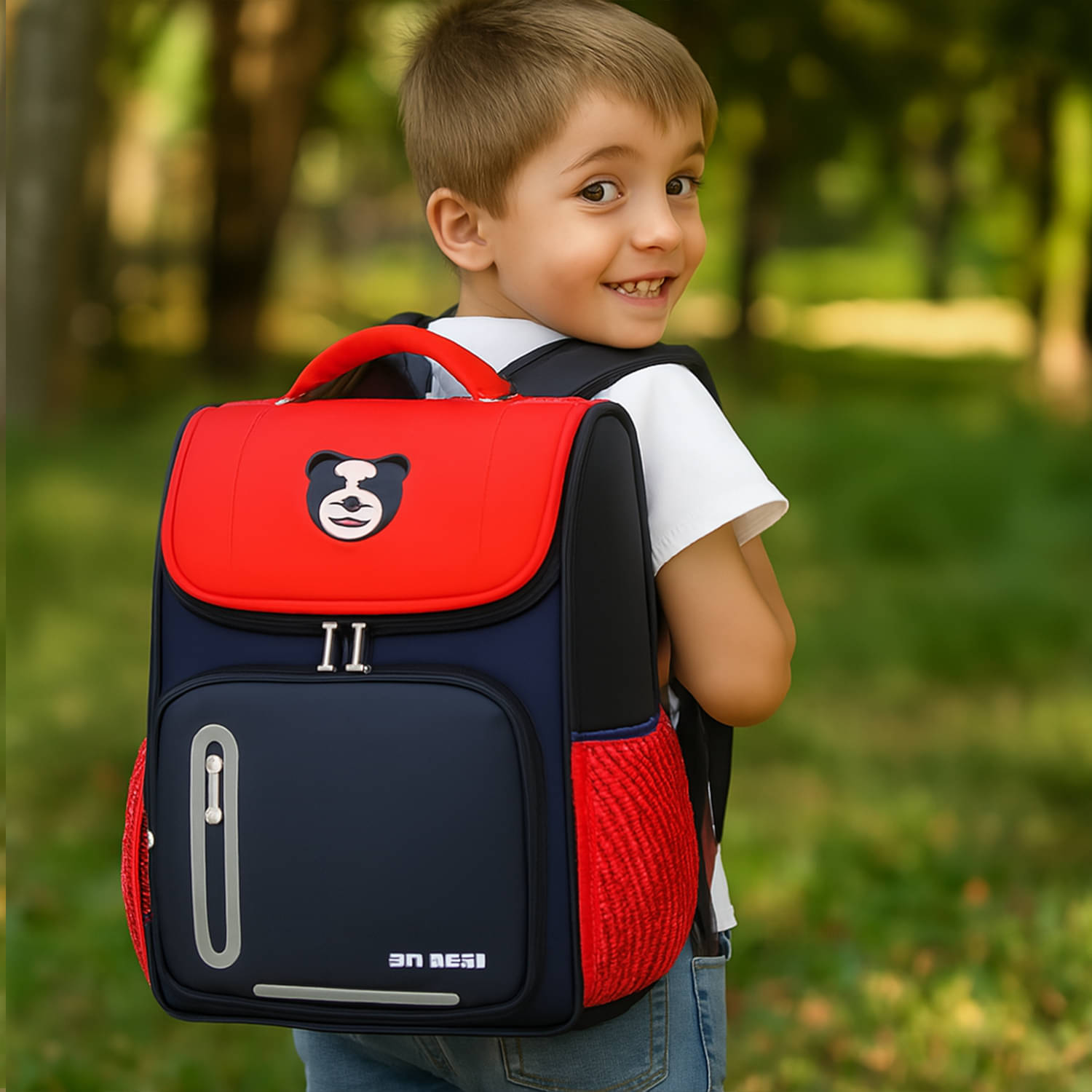     			Sageware Red Polyester Backpack For Kids