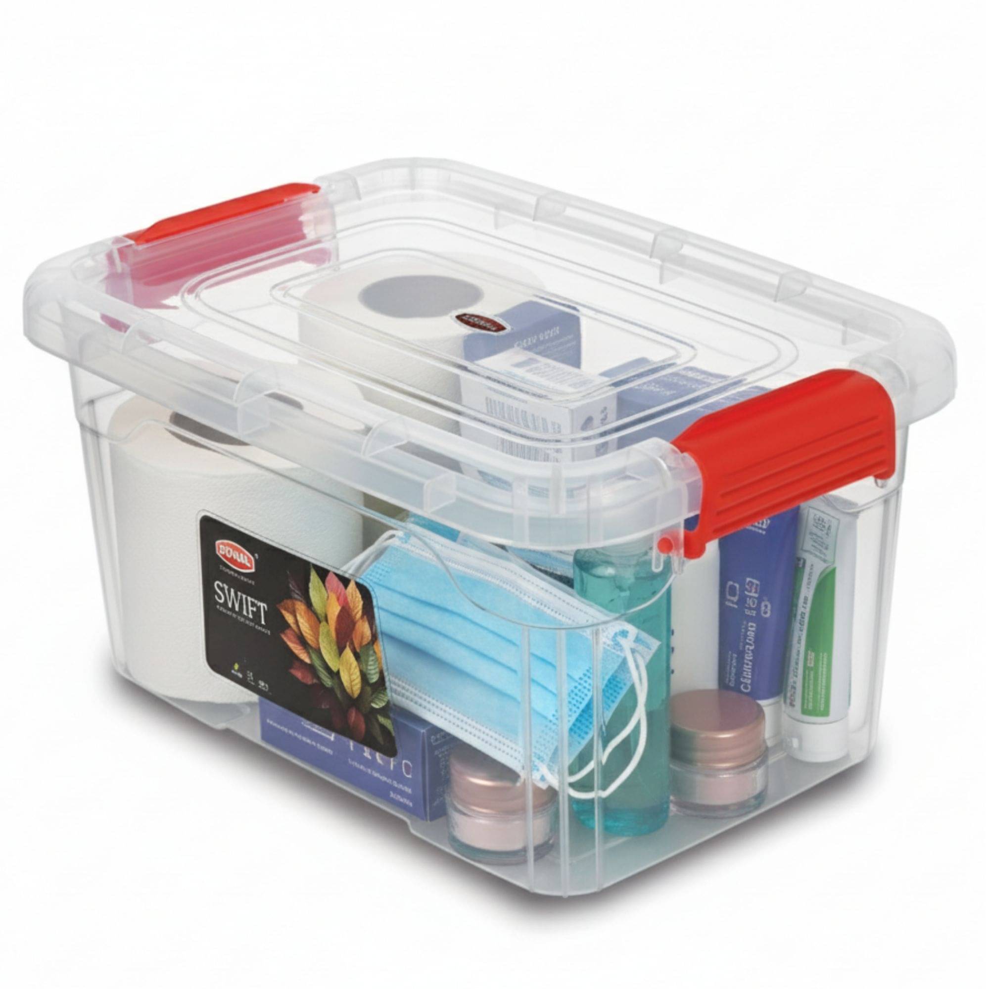 Sonal Swift Deluxe Big Plastic Red Multi-Purpose Container ( Set of 1 ) Sonal Swift Deluxe Big Plastic Red Multi-Purpose Container ( Set of 1 )