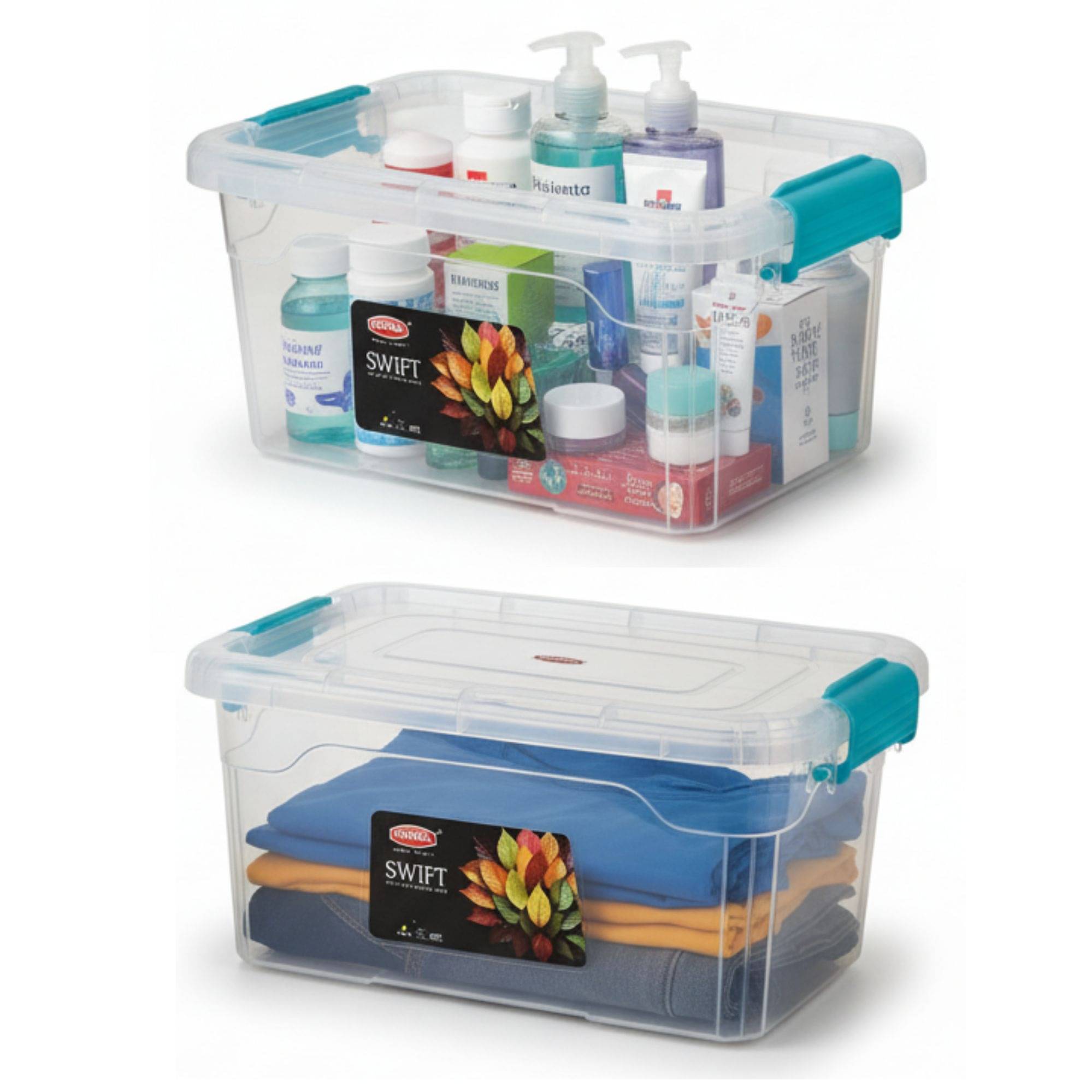 Sonal Swift Deluxe Big Plastic Blue Multi-Purpose Container ( Set of 1 ) Sonal Swift Deluxe Big Plastic Blue Multi-Purpose Container ( Set of 1 )