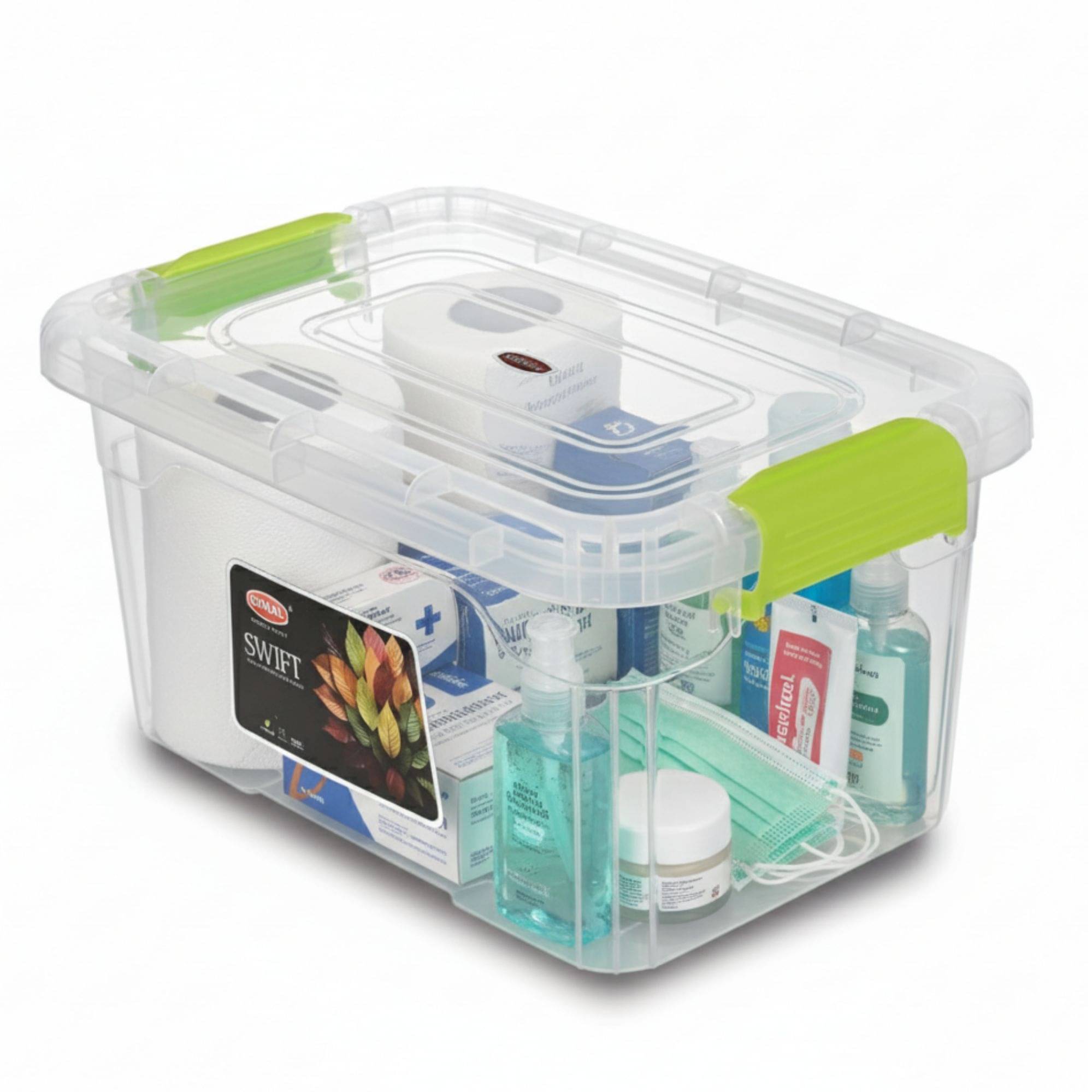 Sonal Swift Deluxe Big Plastic Green Multi-Purpose Container ( Set of 1 ) Sonal Swift Deluxe Big Plastic Green Multi-Purpose Container ( Set of 1 )