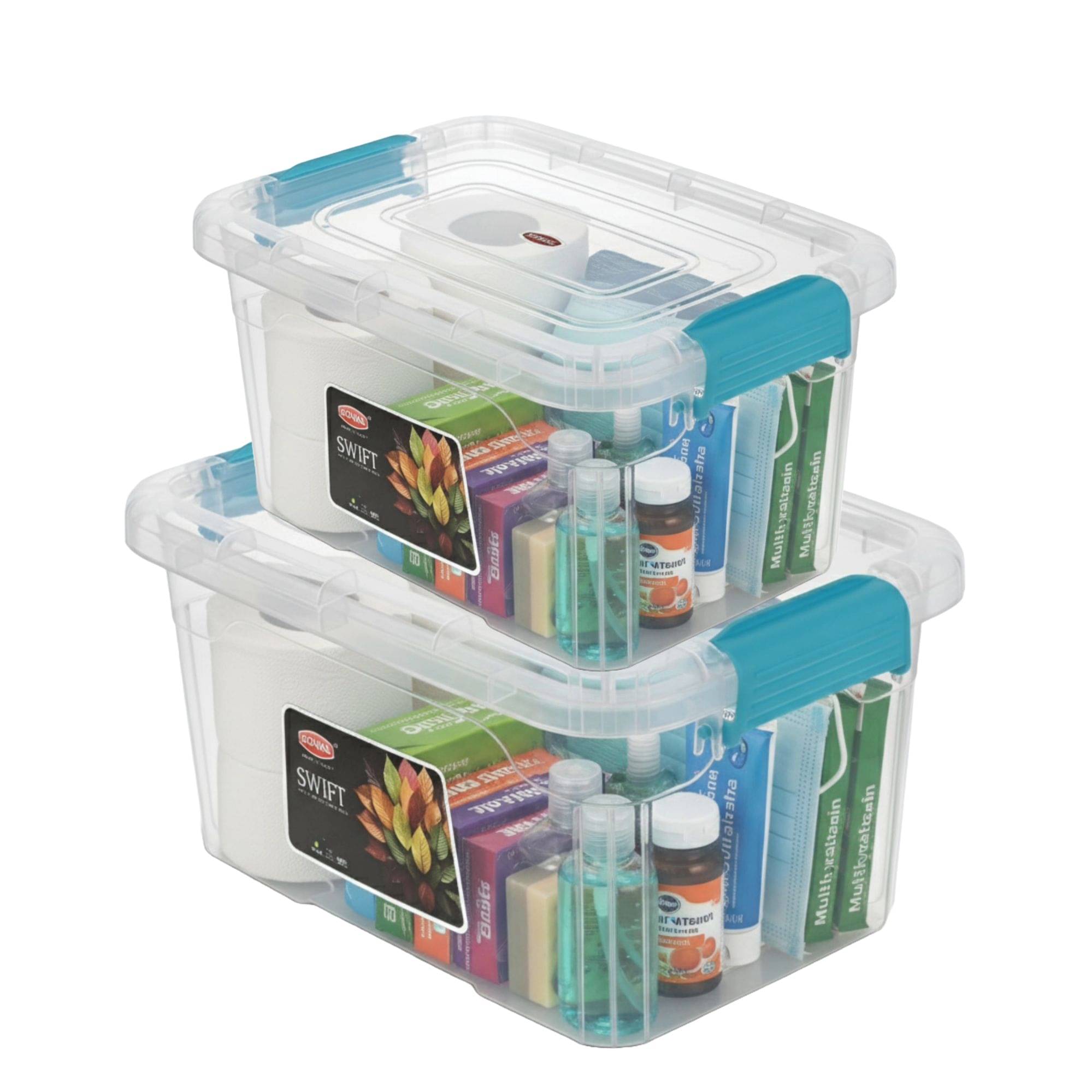 Sonal Swift Deluxe Combo Plastic Blue Multi-Purpose Container ( Set of 2 ) Sonal Swift Deluxe Combo Plastic Blue Multi-Purpose Container ( Set of 2 )