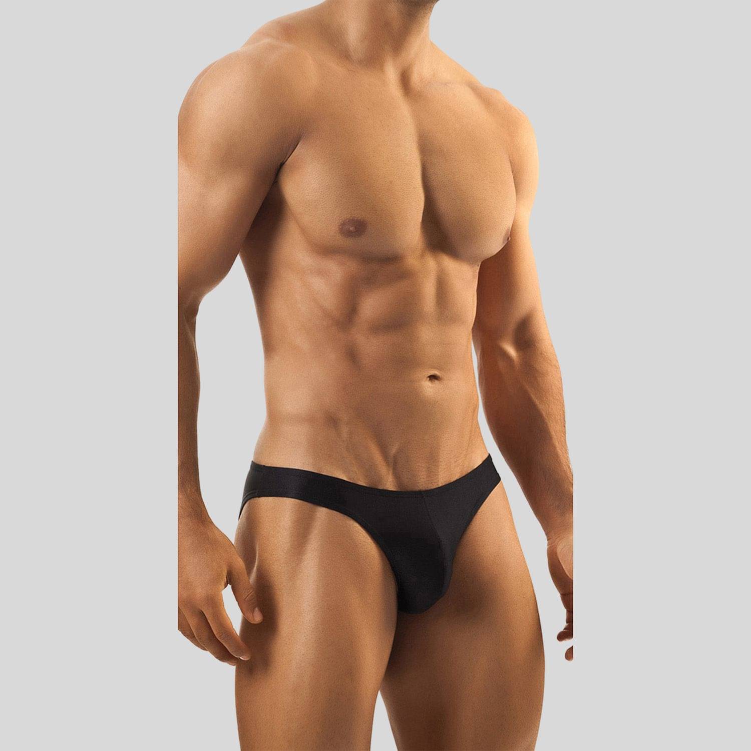 TRESS LOOM Pack of 1 Polyester Bikini For Men's ( Black ) TRESS LOOM Pack of 1 Polyester Bikini For Men's ( Black )