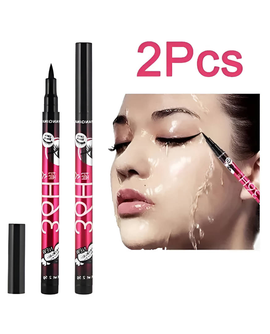     			VTHIN Black Matte Eye Liner Liquid ( Pack of 2 )