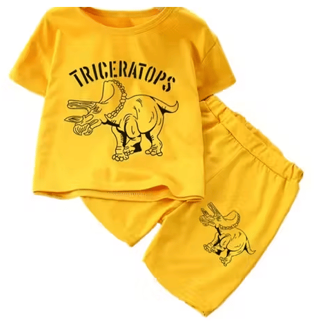 WARSI BROTHER''S Pack of 1 Baby Boys Cotton Blend T-Shirt & Shorts Set ( Yellow ) WARSI BROTHER''S Pack of 1 Baby Boys Cotton Blend T-Shirt & Shorts Set ( Yellow )