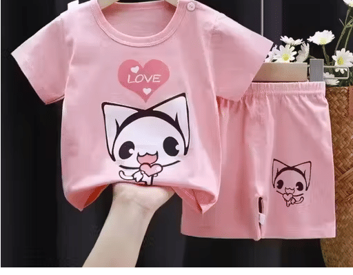 WARSI BROTHER''S Pack of 1 Baby Boys Cotton Blend T-Shirt & Shorts Set ( Peach ) WARSI BROTHER''S Pack of 1 Baby Boys Cotton Blend T-Shirt & Shorts Set ( Peach )