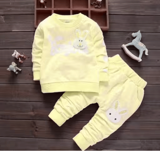 WARSI BROTHER''S Pack of 1 Baby Boys Cotton Blend T-Shirt & Capris Set ( Yellow )     			WARSI BROTHER''S Pack of 1 Baby Boys Cotton Blend T-Shirt & Capris Set ( Yellow )