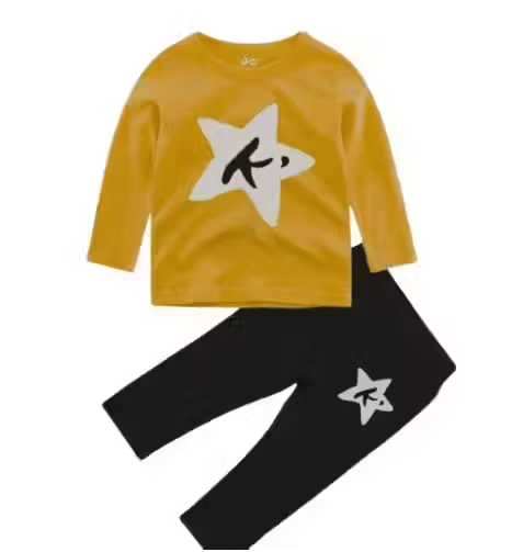     			WARSI BROTHER''S Pack of 1 Baby Boys Cotton Blend T-Shirt & Capris Set ( Yellow )