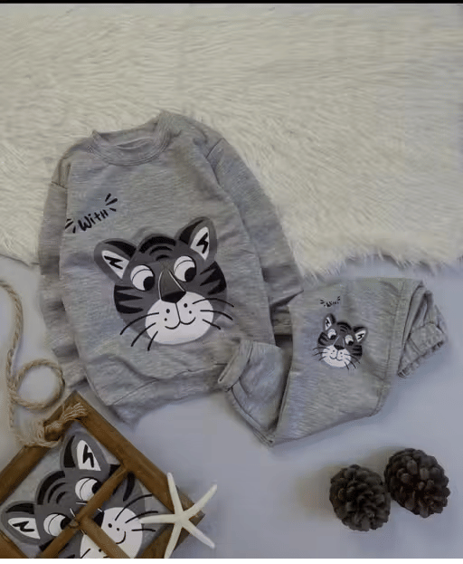 WARSI BROTHER''S Pack of 1 Baby Boys Cotton Blend T-Shirt & Capris Set ( Grey ) WARSI BROTHER''S Pack of 1 Baby Boys Cotton Blend T-Shirt & Capris Set ( Grey )