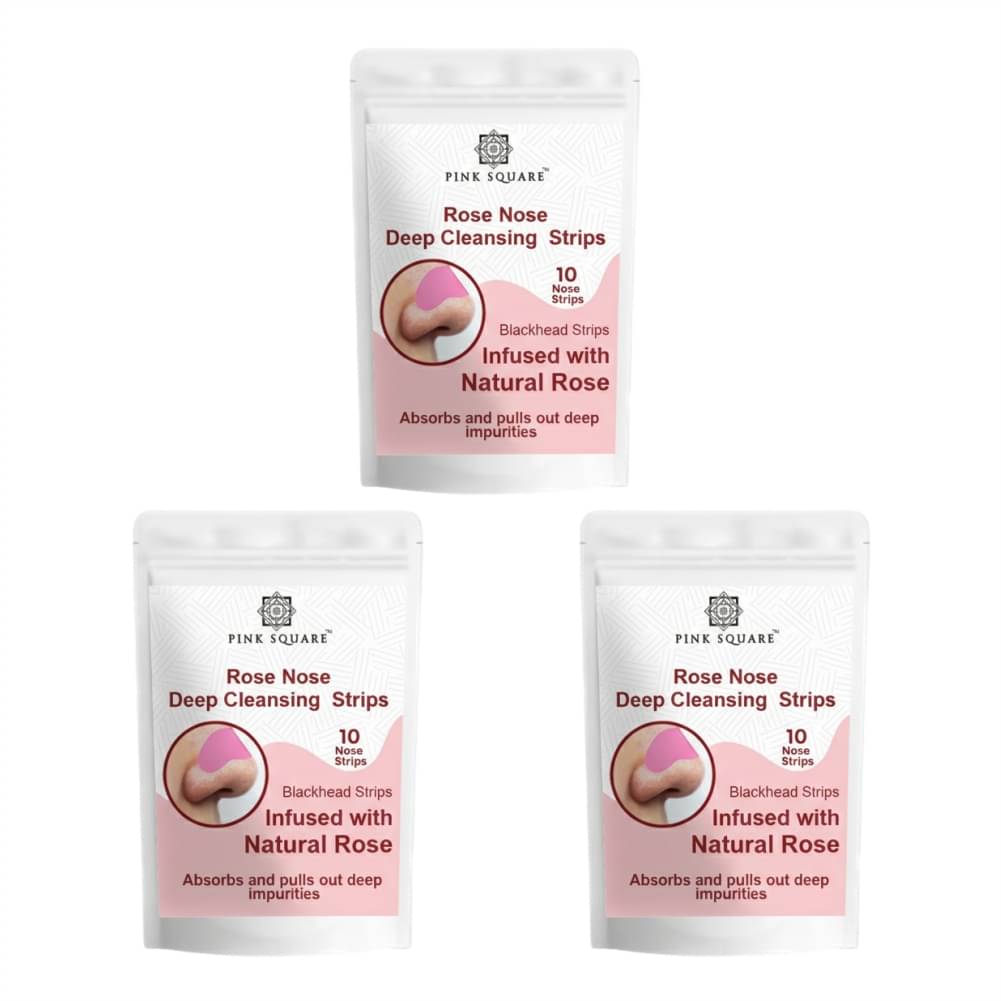 pink square - Pores Cleansing Strip For All Skin Type ( Pack of 3 )     			pink square - Pores Cleansing Strip For All Skin Type ( Pack of 3 )