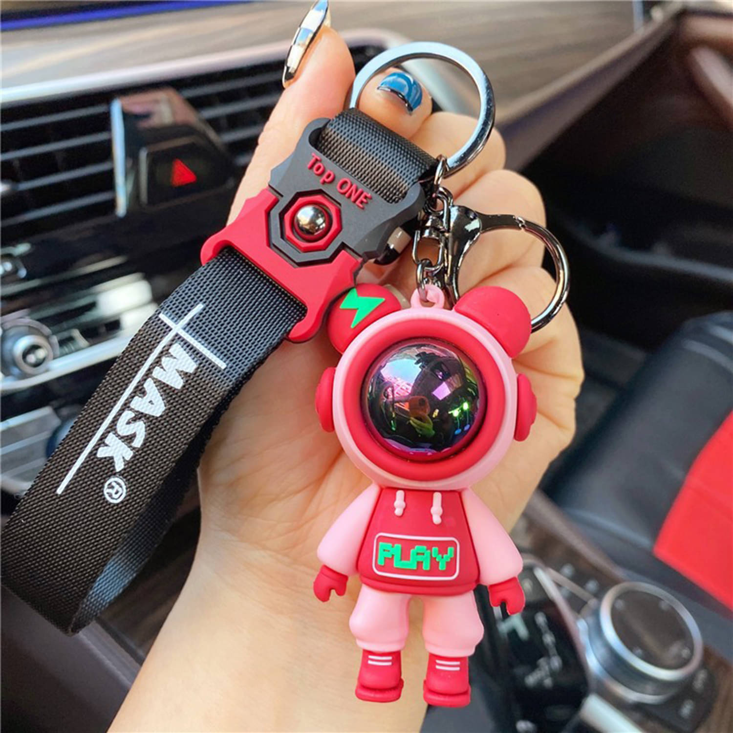     			3Mads Pink Key Chain ( Pack of 1 )