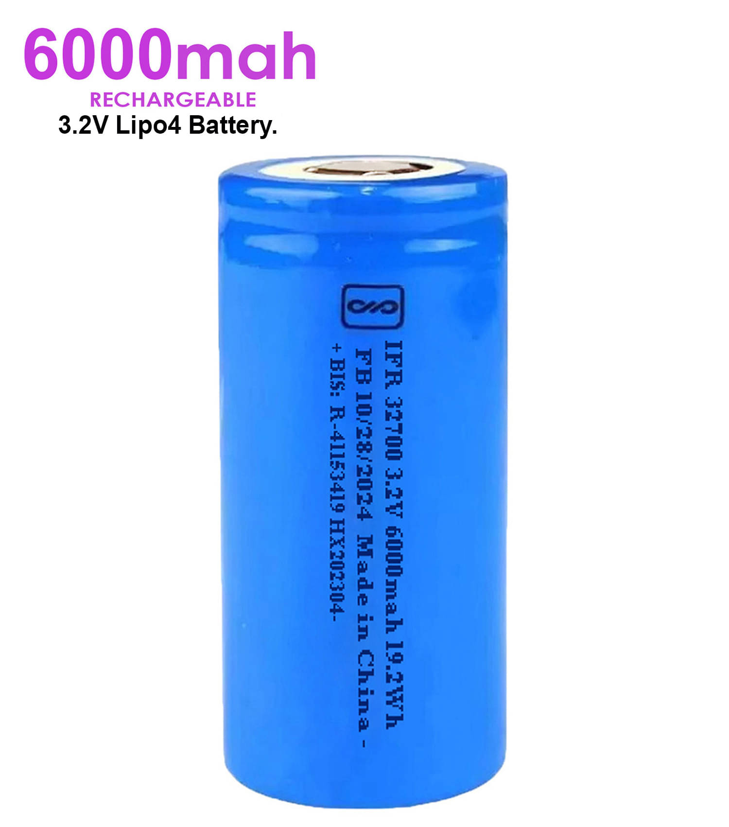 A Grade Rechargeable LiPo4 3.2V 6000mAh Battery A Grade Rechargeable LiPo4 3.2V 6000mAh Battery