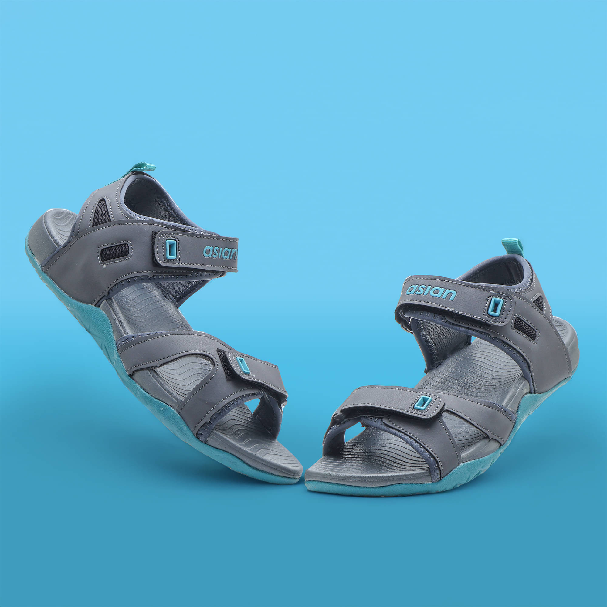    			ASIAN - Dark Grey Men's Sandals