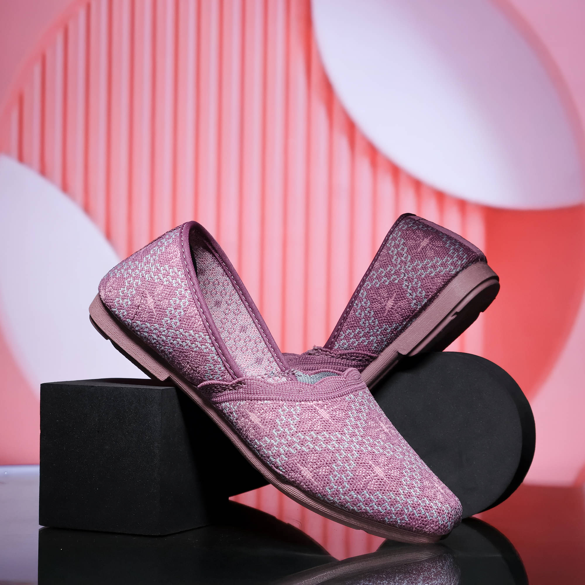     			ASIAN Mauve Women's Casual Ballerinas