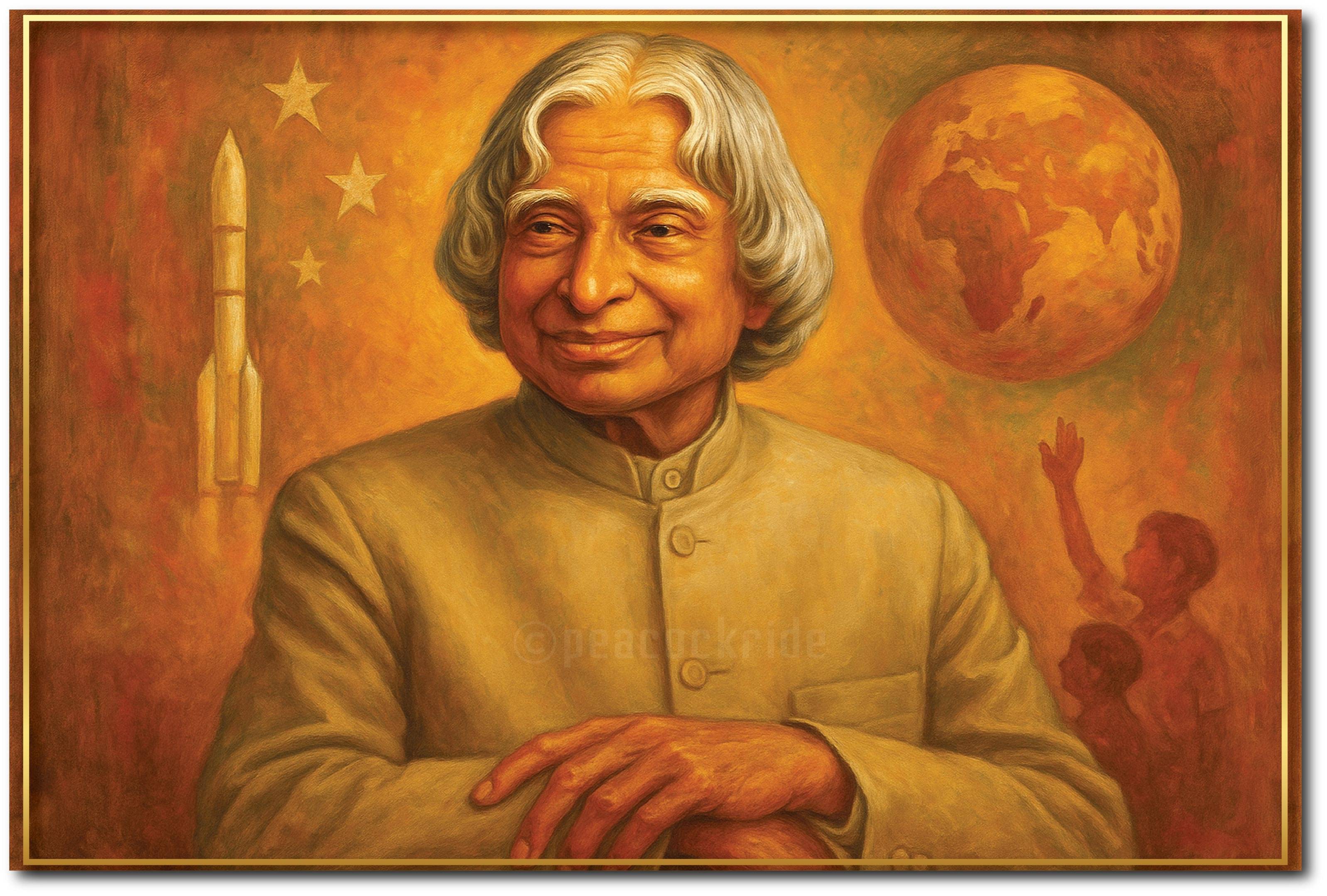     			Abdul Kalam I Kalam I APJ Abdul Kalam I Missile Man of India I Wall Poster