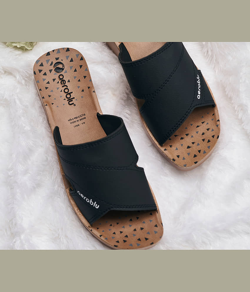 Aeroblu Black Women's Slip On Heels - Heels | Buy online on ZillyBuy
