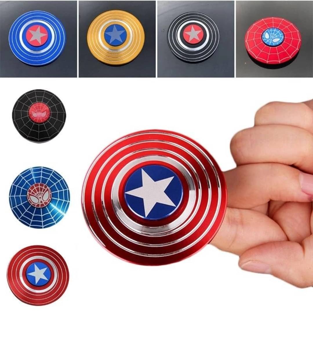 Bestselling Metal Spinner Double Sided Hand spinner 2 patterns Stress relief Toys for kids and adults Pack of 1 multicolour Bestselling Metal Spinner Double Sided Hand spinner 2 patterns Stress relief Toys for kids and adults Pack of 1 multicolour