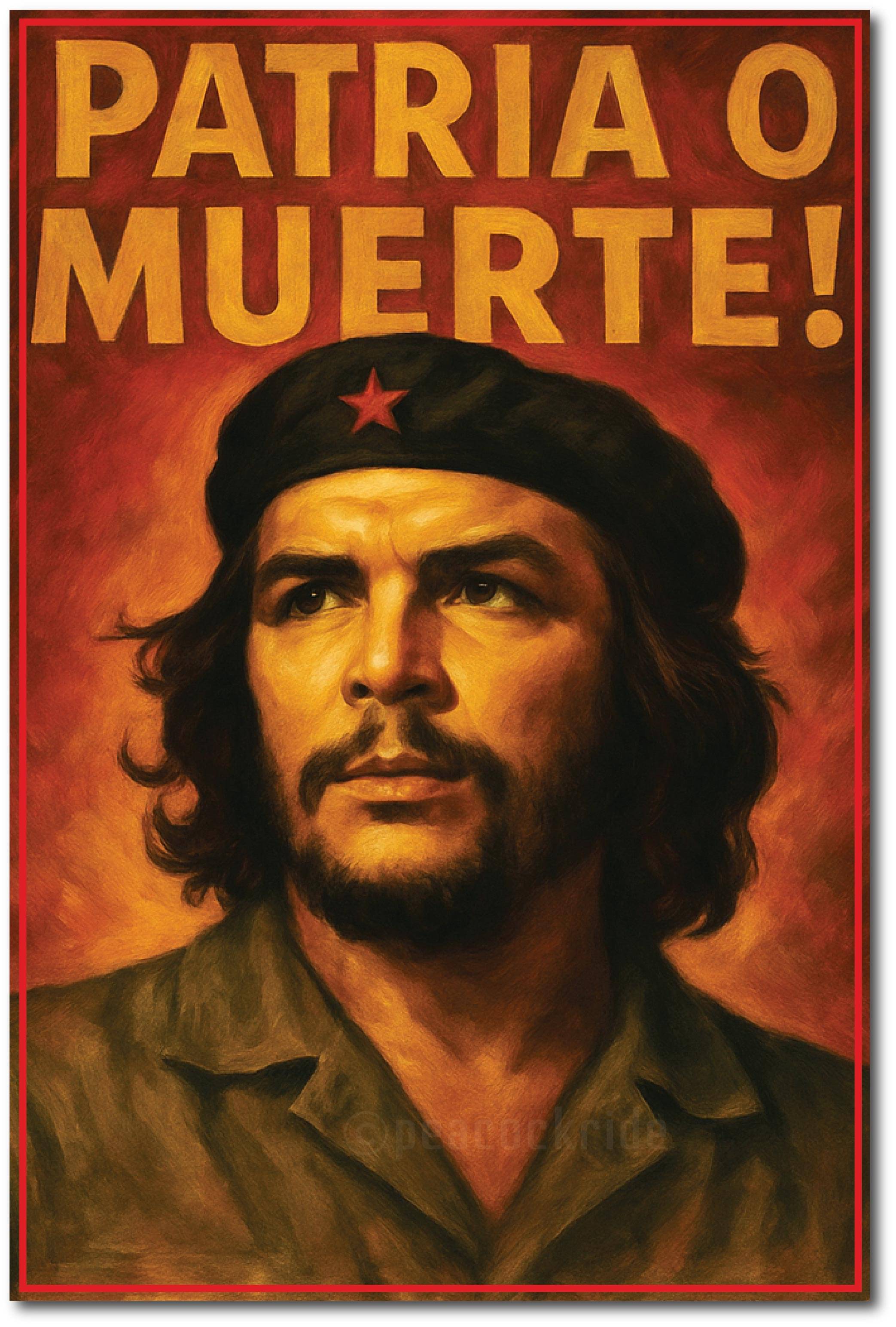     			Che Guevara I Patria O Muerte I Inspiration I Revolution I Wall Poster