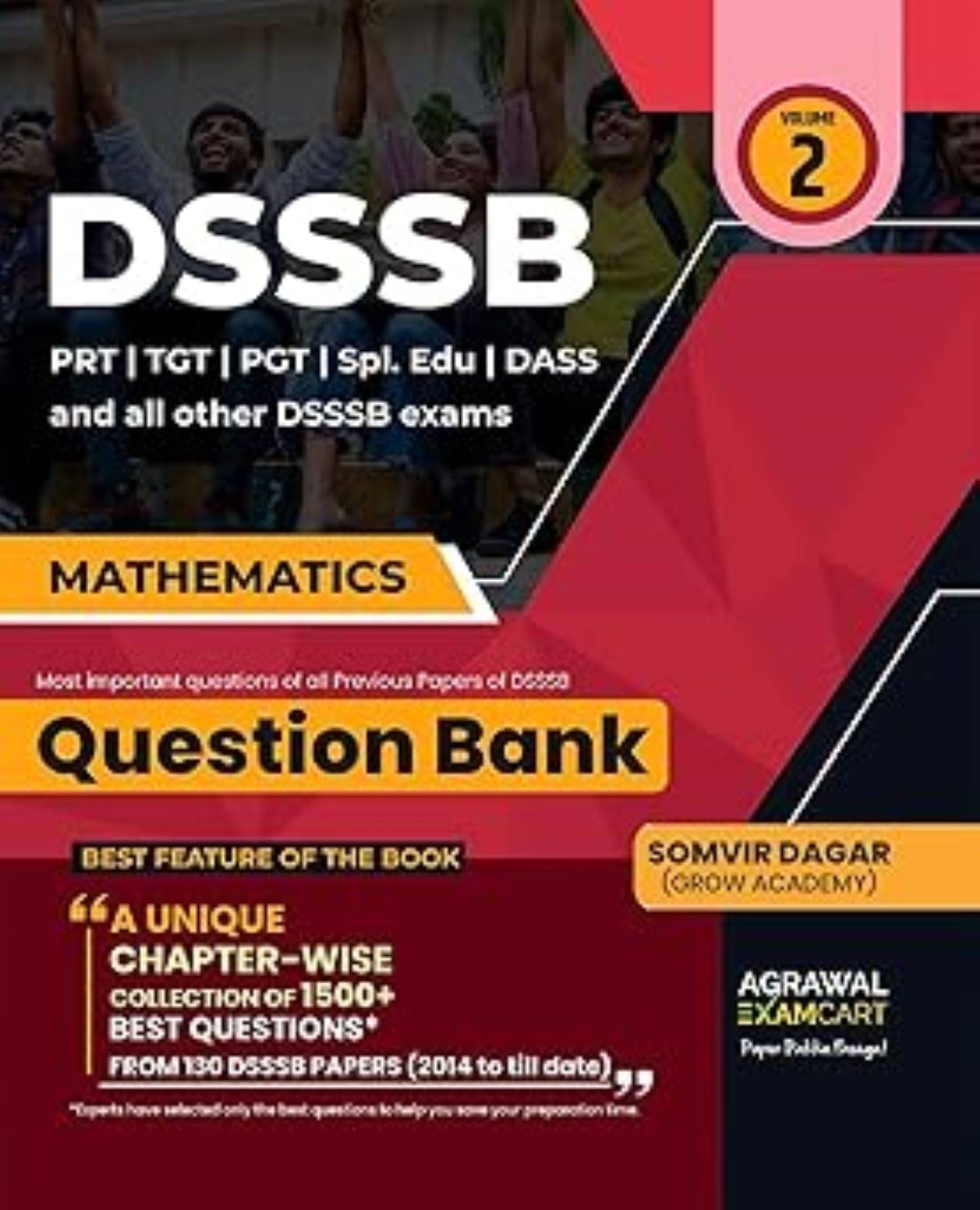     			DSSSB Maths Question Bank | 1500+ Chapter-Wise Previous Year Questions & Solved Papers