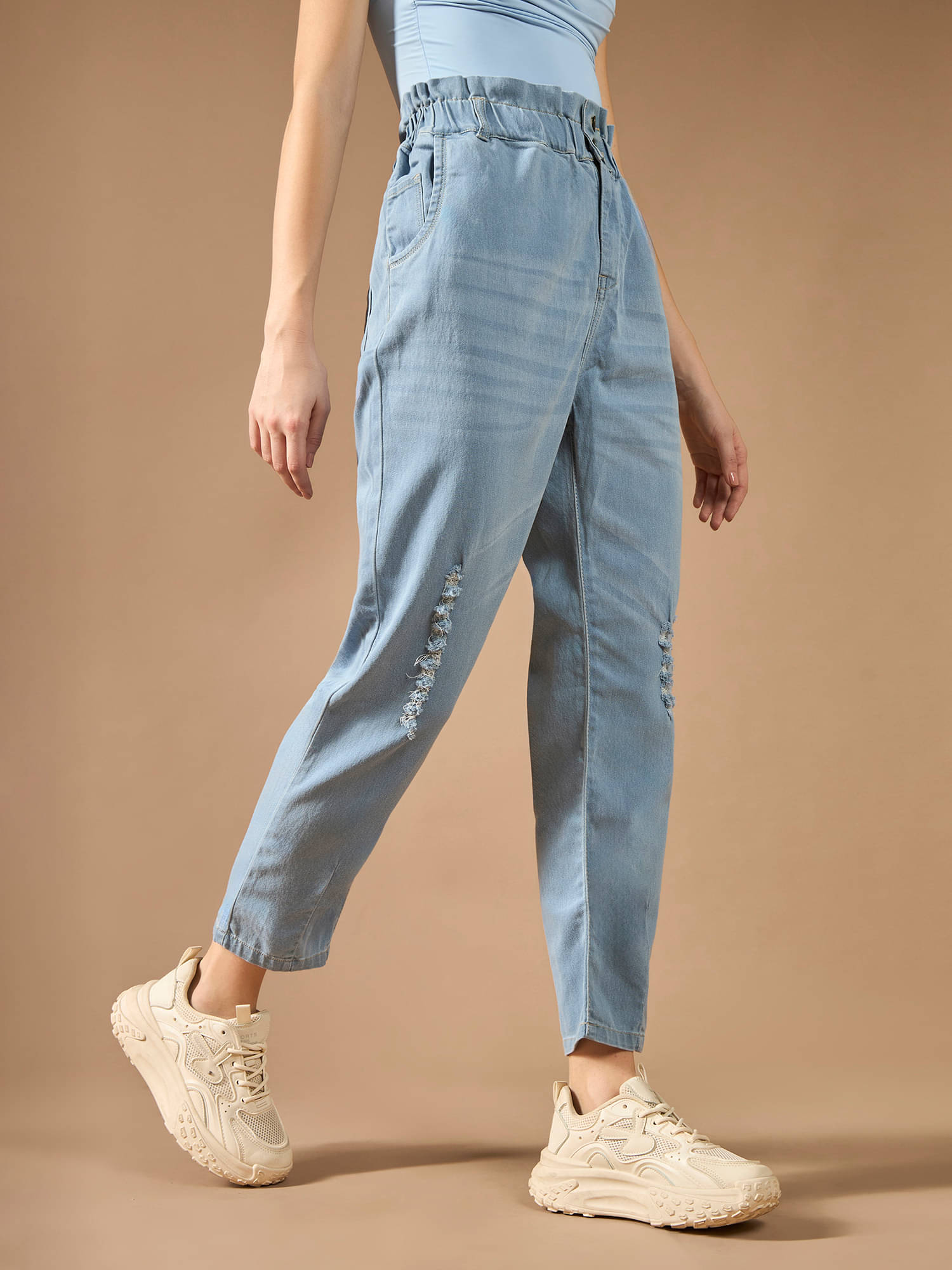     			Dolce Crudo Women's Regular Fit High-Rise Jeans ( Blue )