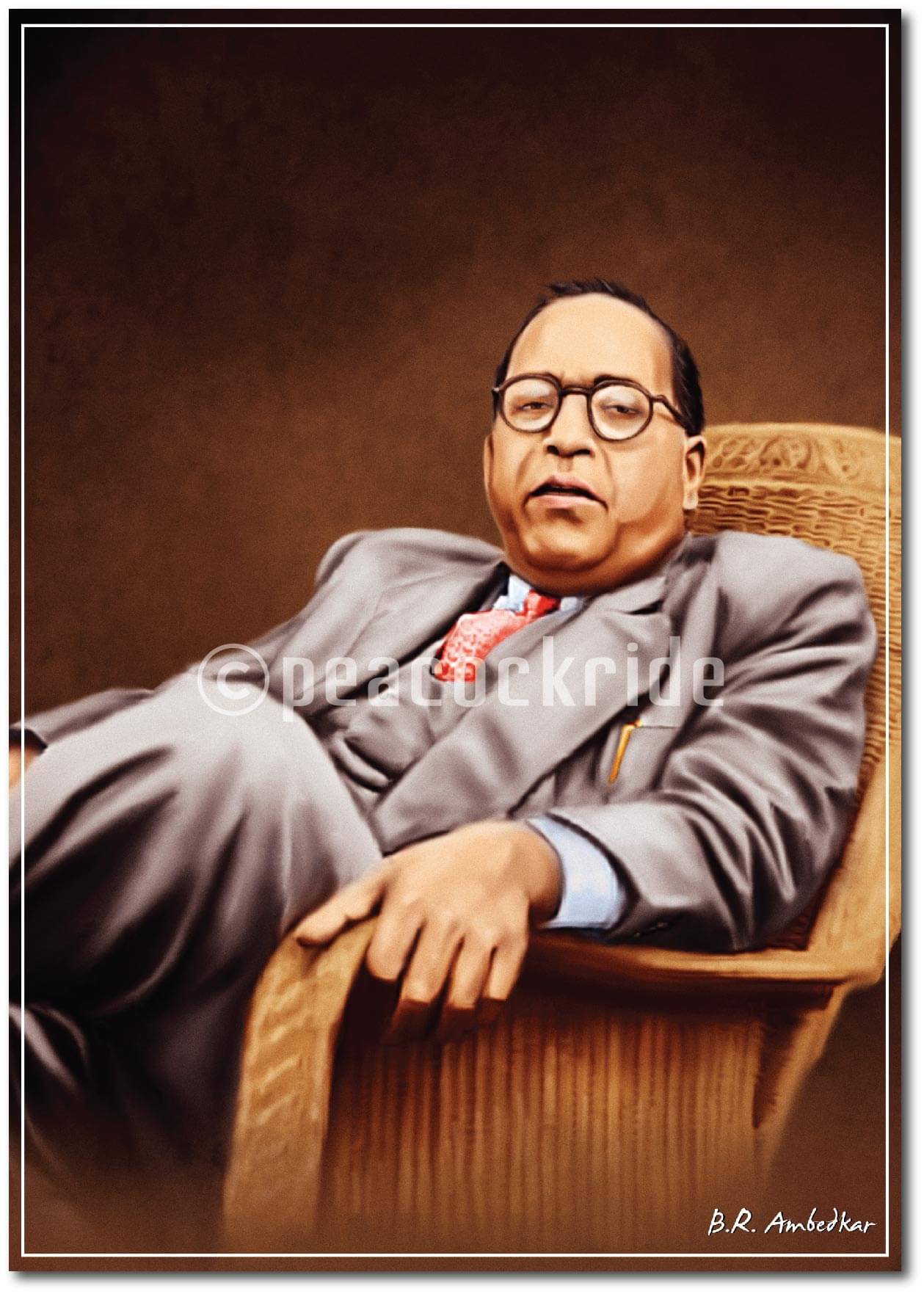     			Dr. Baba Saheb Ambedkar - The Light of Million Hopes Wall Poster