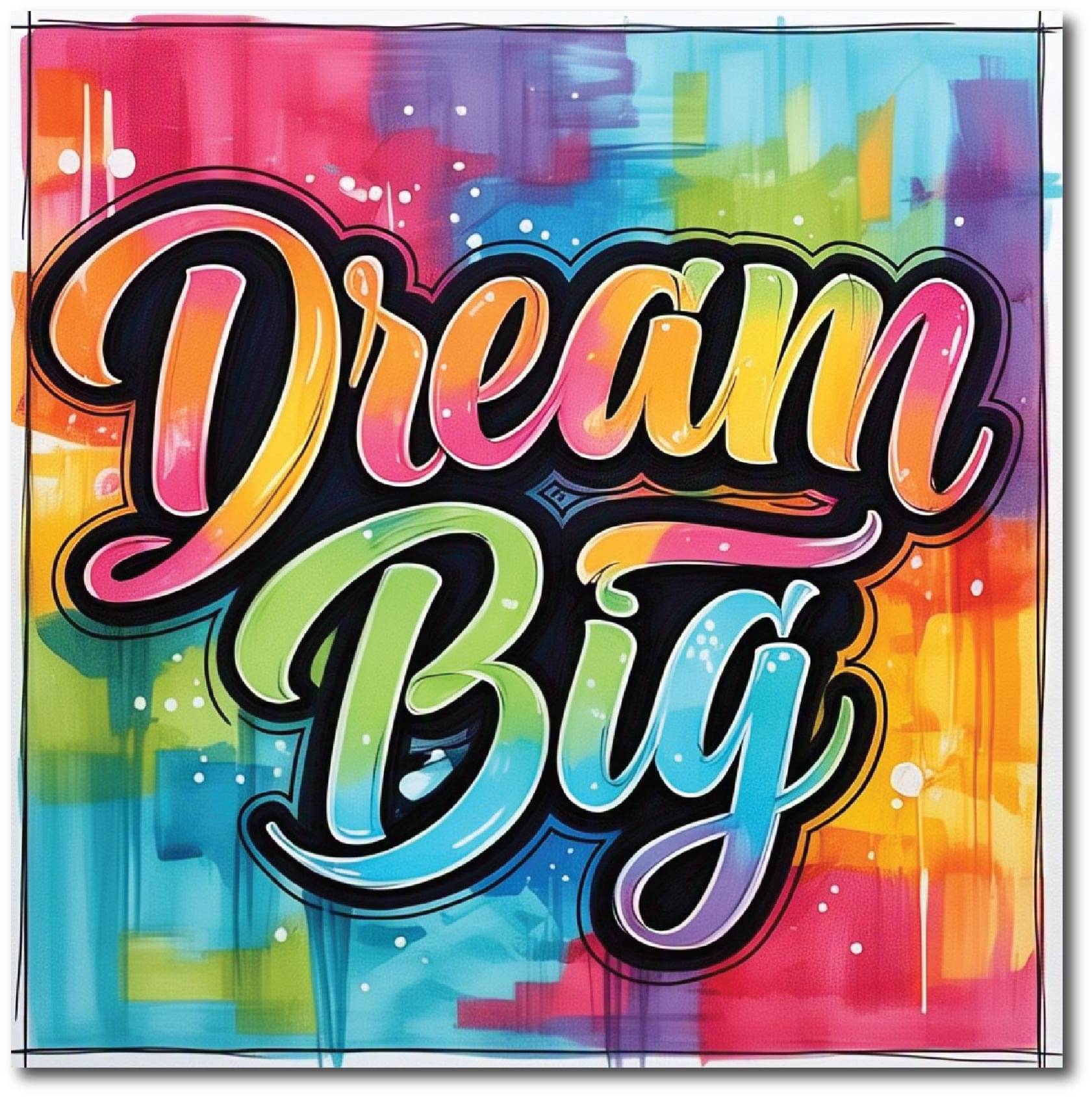     			Dream Big I Inspirational I Motivational Quote I Wall Poster