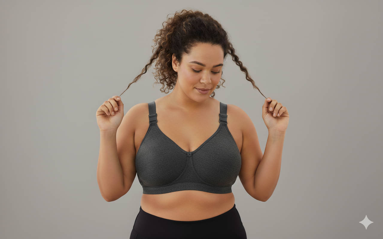 Elina Pack of 1 Cotton Non Padded Minimizer Bra For Women ( Grey ) Elina Pack of 1 Cotton Non Padded Minimizer Bra For Women ( Grey )