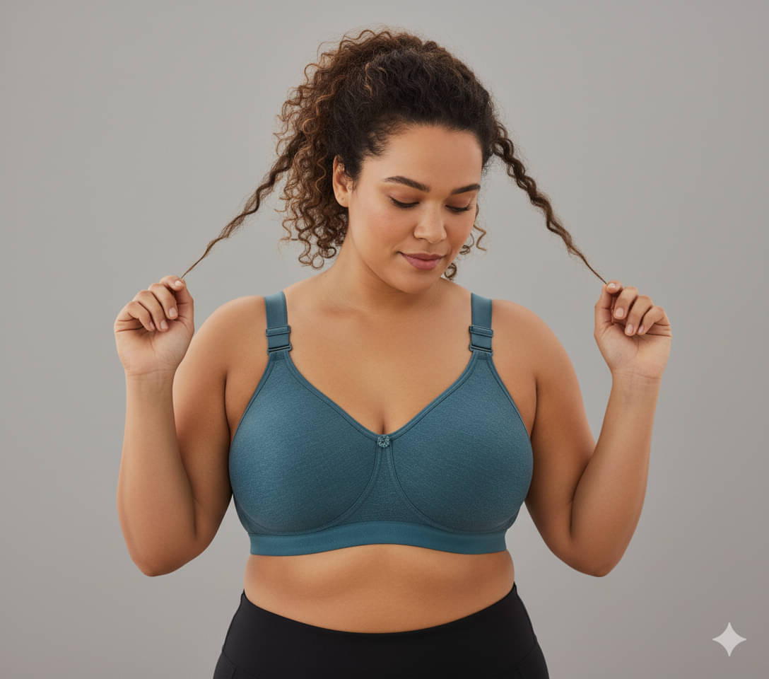     			Elina Pack of 1 Cotton Non Padded Minimizer Bra For Women ( Green )
