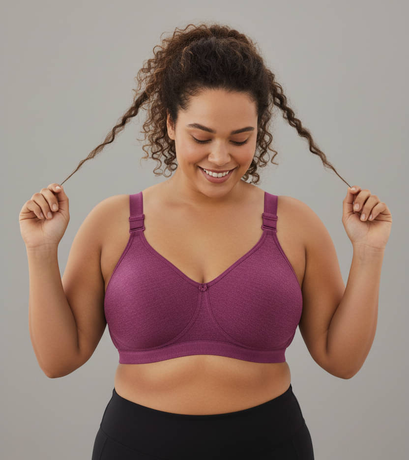 Elina Pack of 1 Cotton Non Padded Minimizer Bra For Women ( Purple ) Elina Pack of 1 Cotton Non Padded Minimizer Bra For Women ( Purple )
