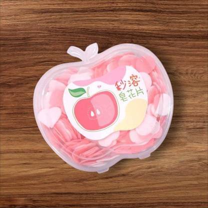 FREEDY good quality 1 Pc Aple shape Paper Soap in Plastic Box For Travel  (10 g)     			FREEDY good quality 1 Pc Aple shape Paper Soap in Plastic Box For Travel  (10 g)