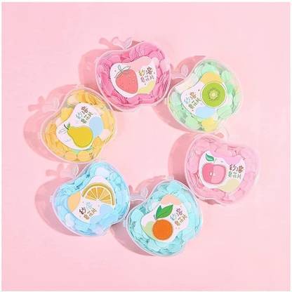     			FREEDY good quality 6Pc Aple shape Paper Soap in Plastic Box For Travel  (10 g)