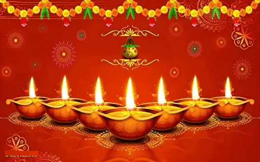     			Festive Backdrop Decorative Curtain For Diwali Laxmi Ganesh Pooja Festival Backdrop Cloth  (5x5 ft)