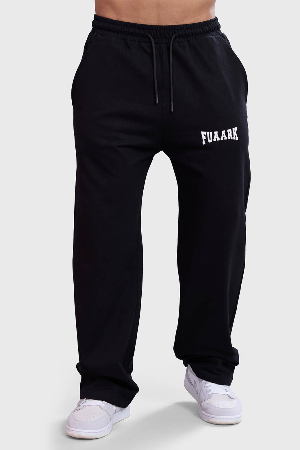 Fuaark Black Cotton Men's Sports Trackpants ( Pack of 1 ) - Track Pants | Buy online on ZillyBuy
