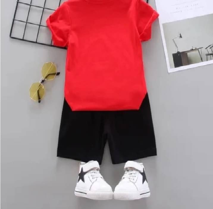 GENERIC BALAJII FASHION Pack of 1 Baby Boys Cotton Blend T-Shirt & Jeans Set ( Red ) GENERIC BALAJII FASHION Pack of 1 Baby Boys Cotton Blend T-Shirt & Jeans Set ( Red )