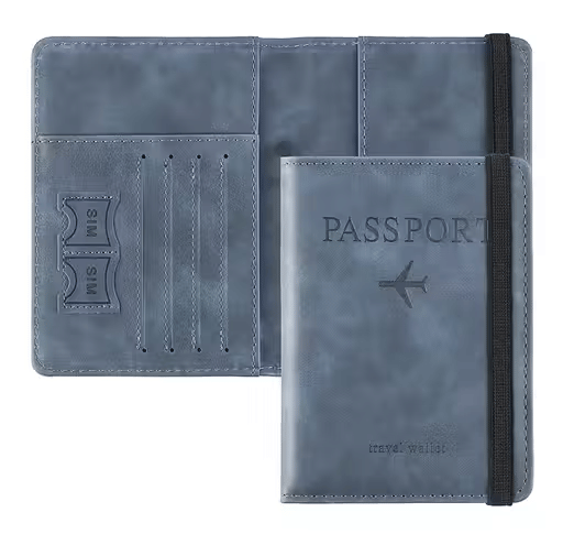     			Generic PU Solid Men's Passport Wallet With 2 Slots For Card ( Multi , Pack of 1 )