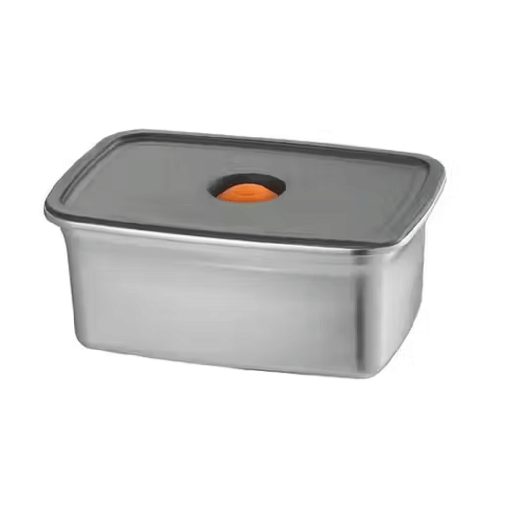     			Generic Plastic Grey Food Container ( Set of 1 )