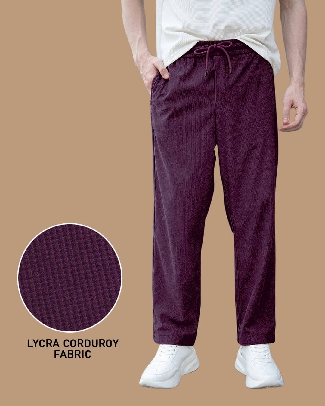     			GIBBONTE Relax Men's Trouser - Purple ( Pack of 1 )