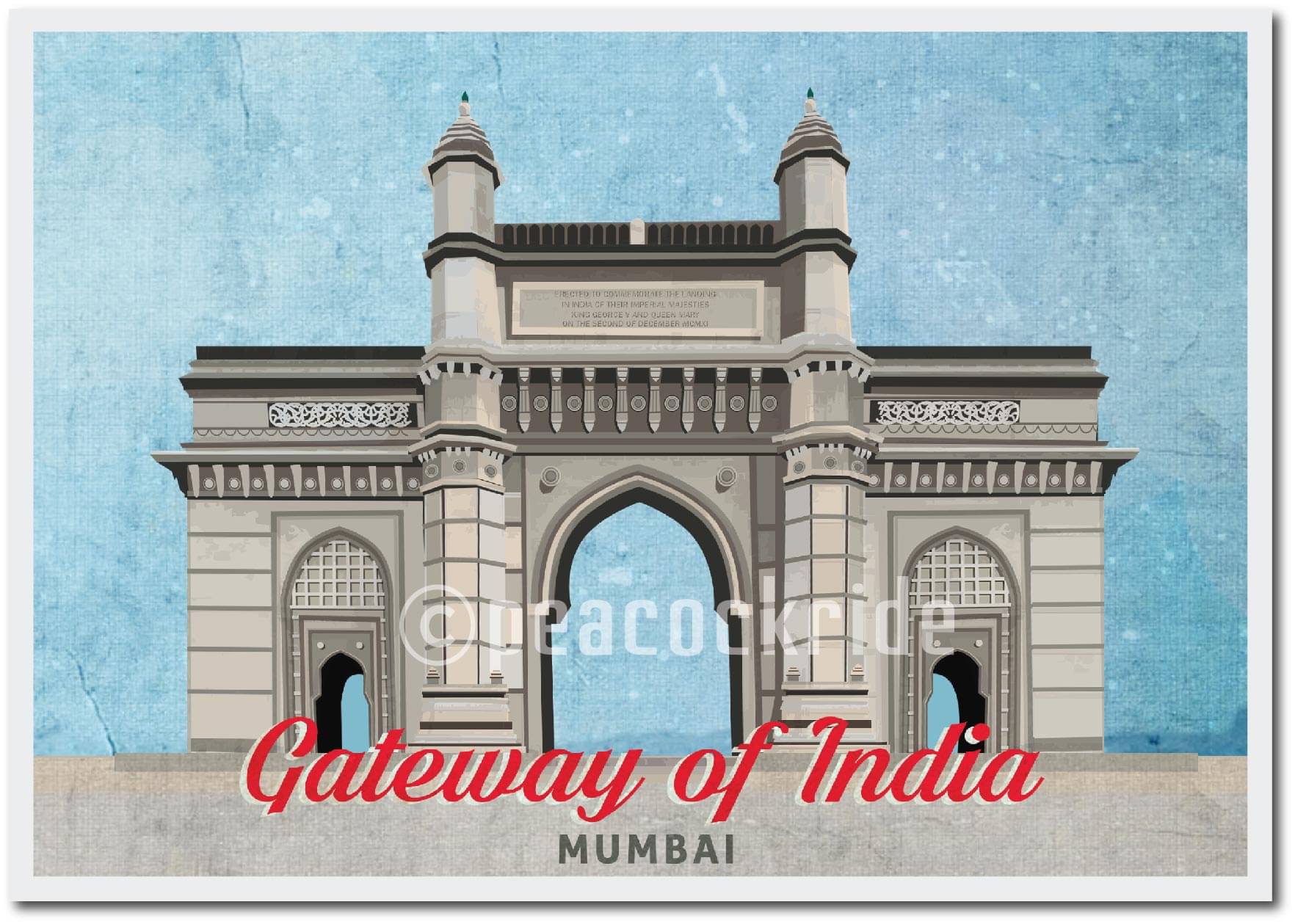     			Gateway of Mumbai Detailed Art Wall Poster