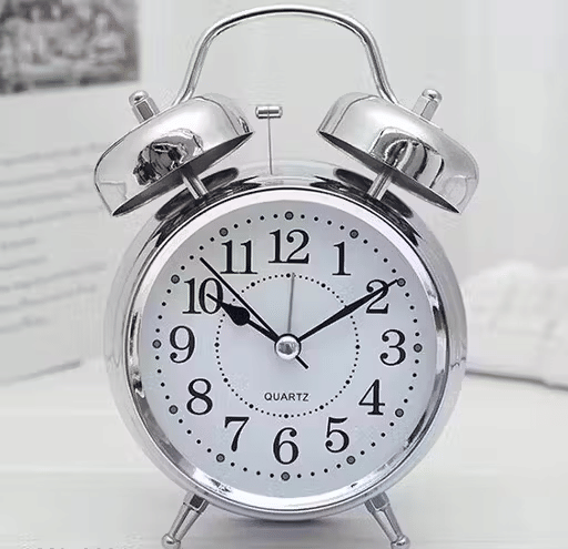     			Generic Analog Metal Circular Table Clock - Pack of 1