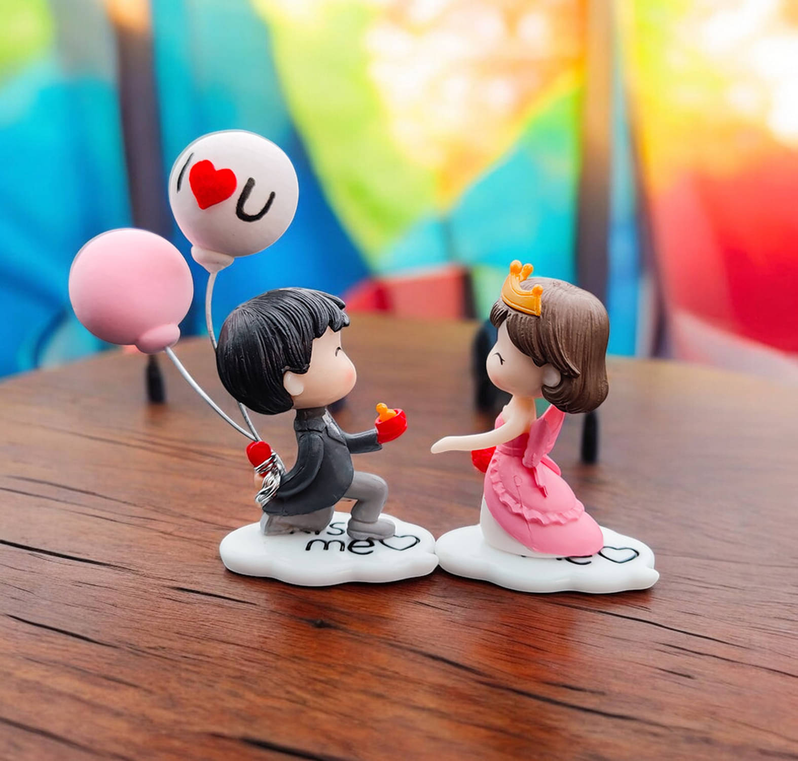     			Gopalvilla Pack Of 1 Plastic Romantic Couple Car Interior Decoration Accessories