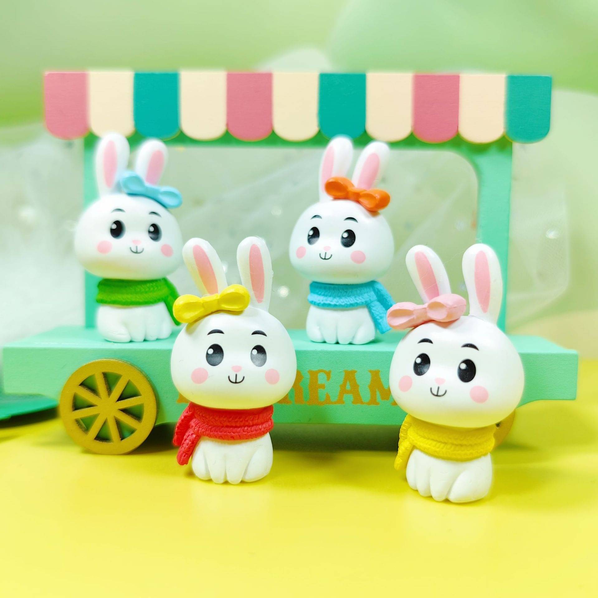     			Gopalvilla Pack Of 4 Car Decoration Charming cartoon Rabbit