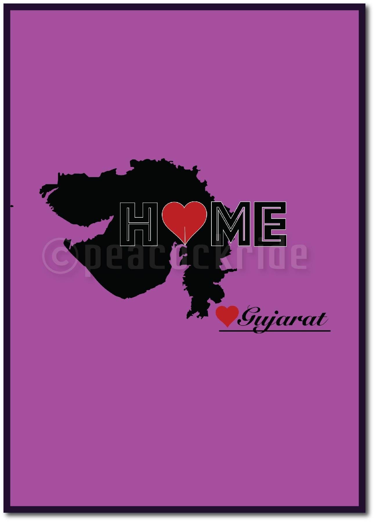     			"Gujarat Home Love" Wall Poster